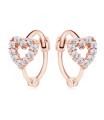 Heart Silver Huggies Earring HO-2683